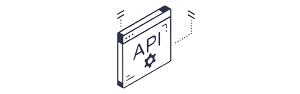 Here you can see a square. The square says "API". An API is a programmatic interface. This picture is a sign that the SUMM translation tool can also be connected to a computer system via an API.