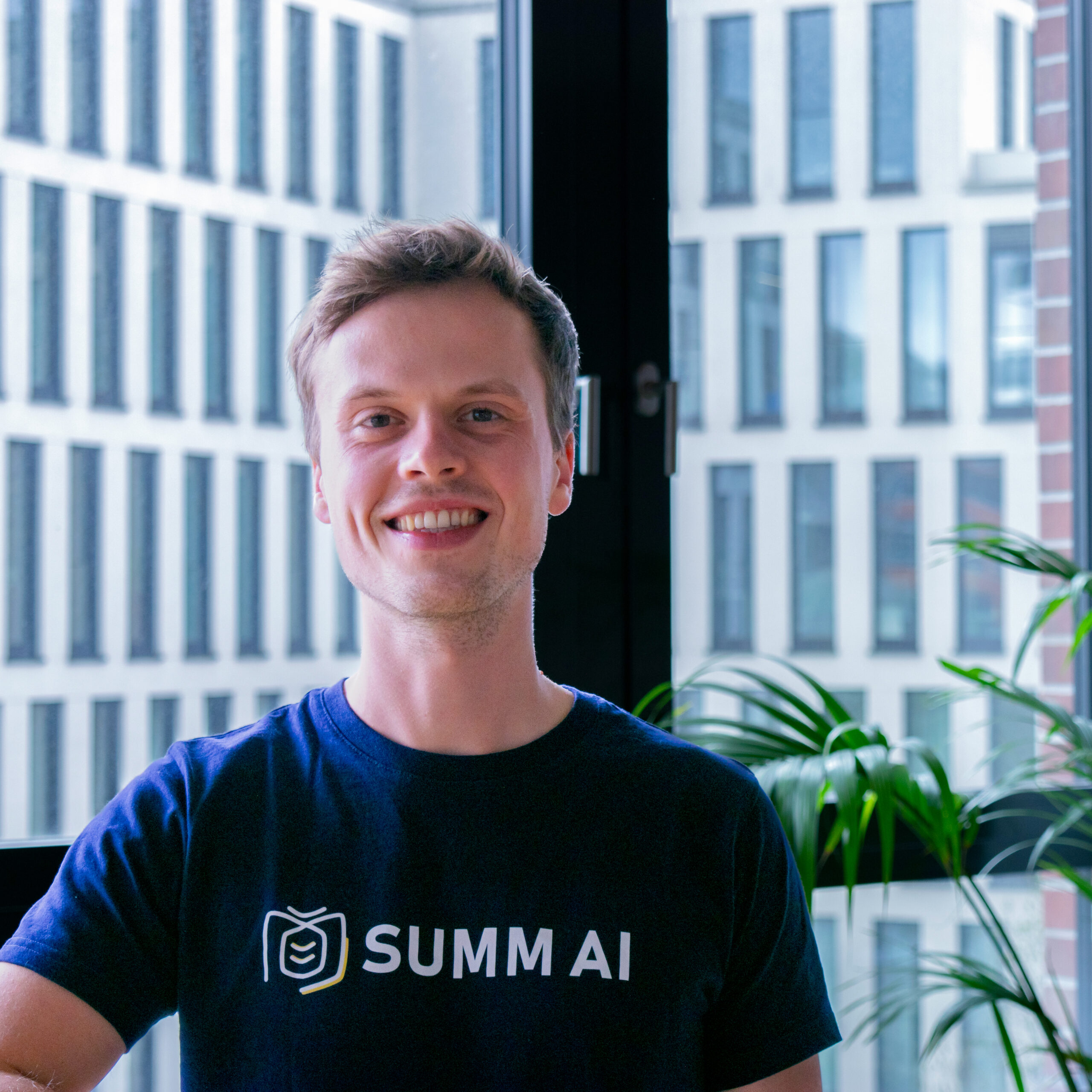 This is a picture of Nicholas. Nicholas is a co-founder of SUMM. Nicholas is CTO, which means Chief Technology Officer.