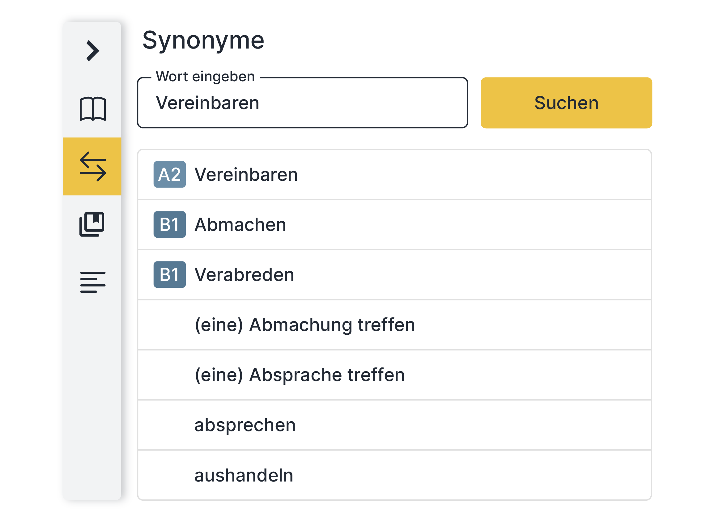 Untitled-2-17 Ausschnitt der Benutzeroberfläche des Tools von SUMM AI: Die Erklärungsfunktion mit einem Vorschlag zum Begriff 'Wahl'.