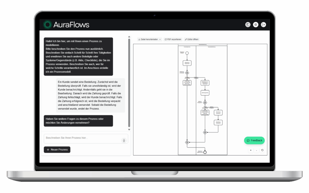 summ ai KI Prozessmanagement Software (vormals AuraFlows): KI-Tool für sprachbasierte Prozessmodellierung startet in Kommunalverwaltungen